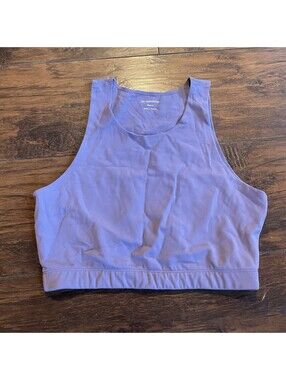 REI Cooperative Activewear Crop Tank Top Size Medium Horizon Purple Workout Yoga